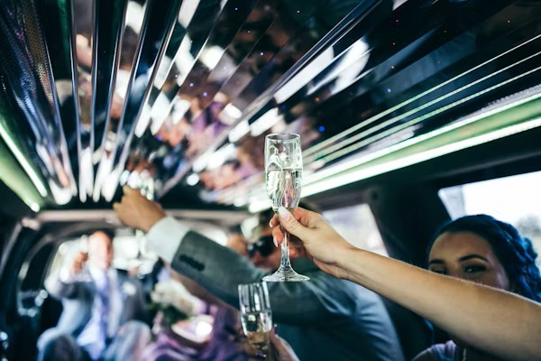 logisticsflowhub.pro limousine service showcasing satisfied customers enjoying luxury transportation experiences.